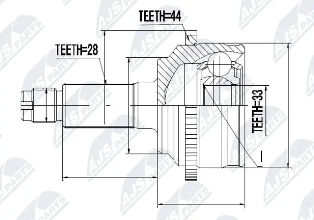 Joint Kit, drive shaft (NPZ-MZ-054)