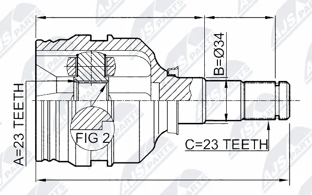 Joint Kit, drive shaft (NPW-TY-067)
