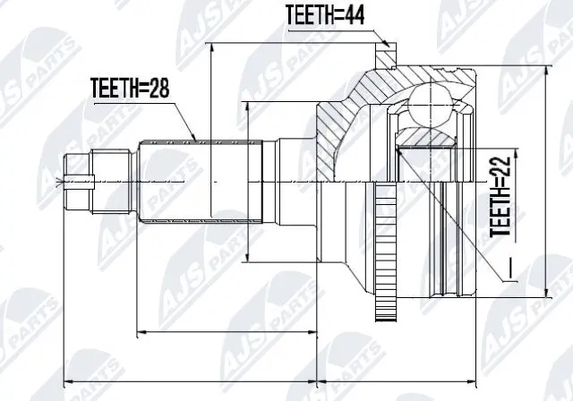Joint Kit, drive shaft (NPZ-MZ-031)