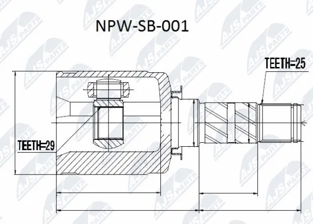 Joint Kit, drive shaft (NPW-SB-001)
