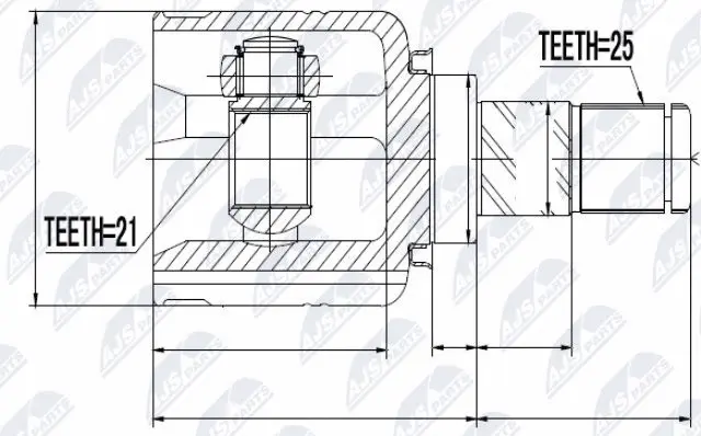 Joint Kit, drive shaft (NPW-NS-015)