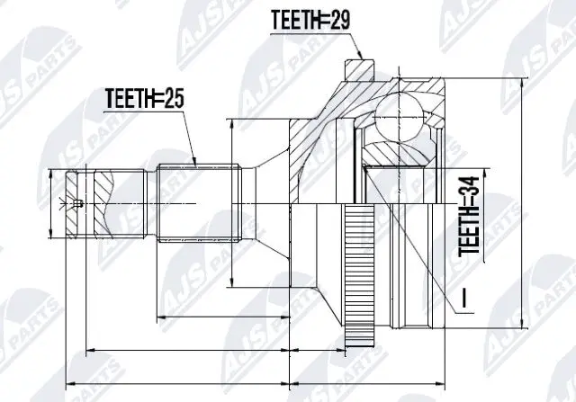Joint Kit, drive shaft (NPZ-CT-010)
