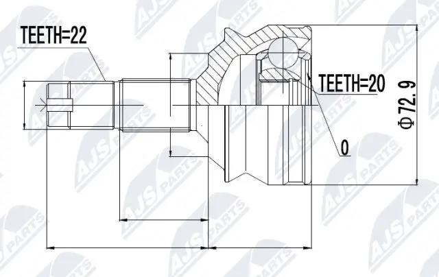 Joint Kit, drive shaft (NPZ-FT-002)