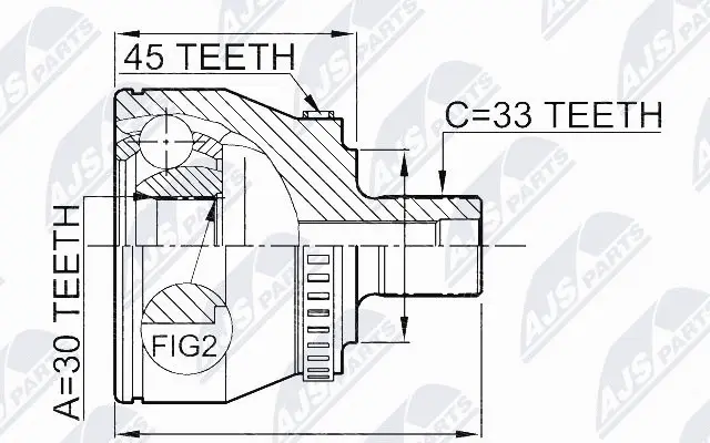 Joint Kit, drive shaft (NPZ-VW-008)