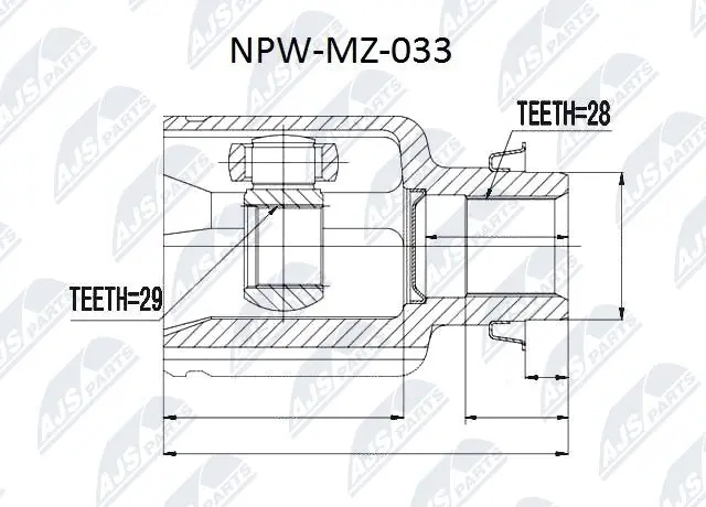 Joint Kit, drive shaft (NPW-MZ-033)
