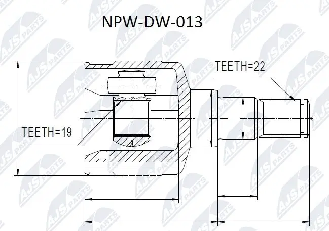 Joint Kit, drive shaft (NPW-DW-013)