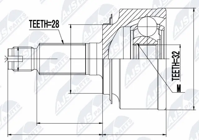 Joint Kit, drive shaft (NPZ-HD-044)
