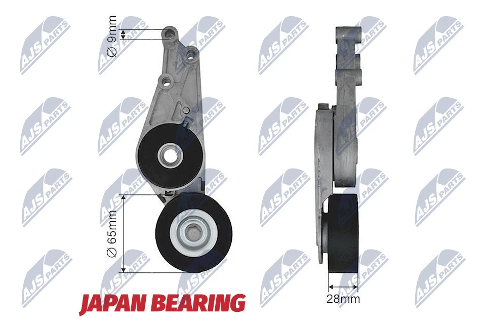 Tensioner Pulley, V-ribbed belt (RNK-AU-026)