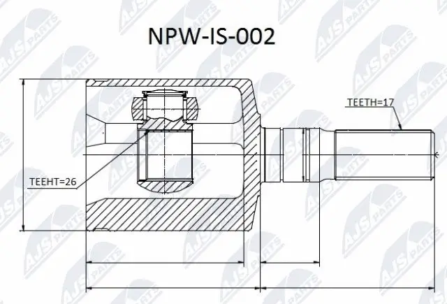 Joint Kit, drive shaft (NPW-IS-002)