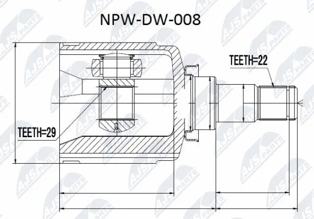 Joint Kit, drive shaft (NPW-DW-008)