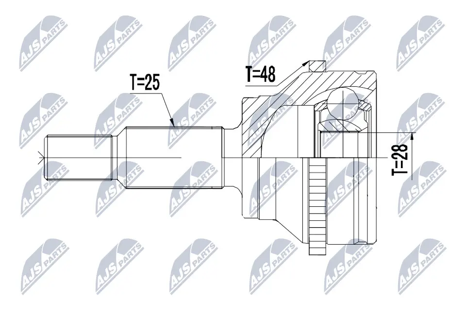 Joint Kit, drive shaft (NPZ-RE-051)