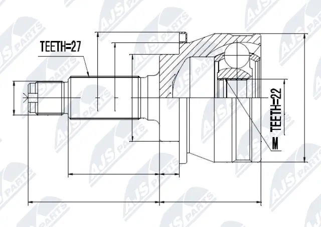 Joint Kit, drive shaft (NPZ-SB-018)