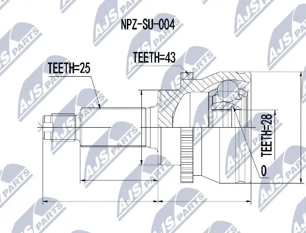 Joint Kit, drive shaft (NPZ-SU-004)