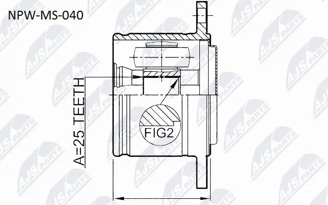 Joint Kit, drive shaft (NPW-MS-040)