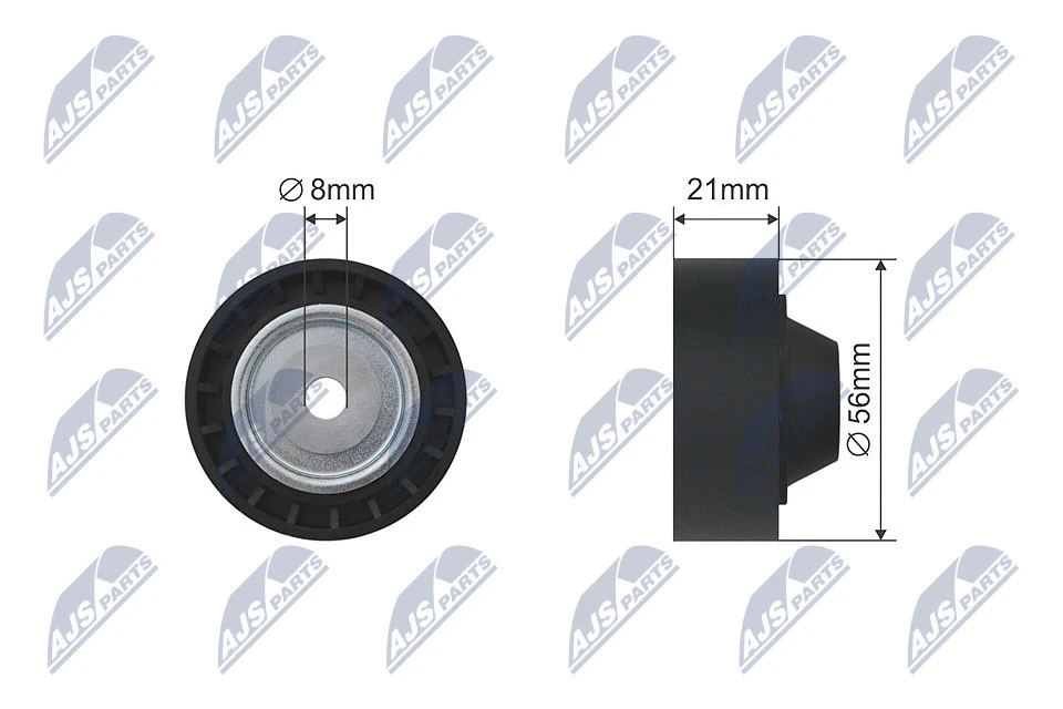 Deflection/Guide Pulley, V-ribbed belt (RNK-RE-009)