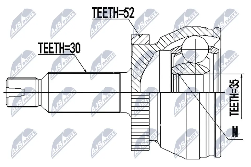 Joint Kit, drive shaft (NPZ-HY-554)