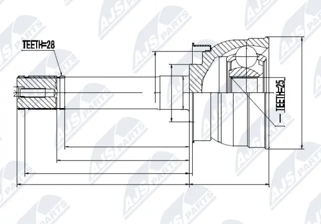 Joint Kit, drive shaft (NPZ-NS-079)