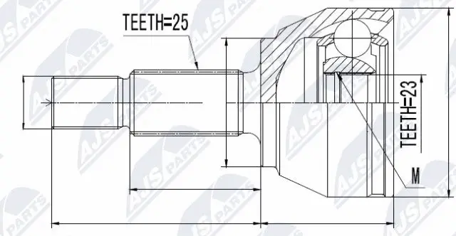 Joint Kit, drive shaft (NPZ-FR-043)
