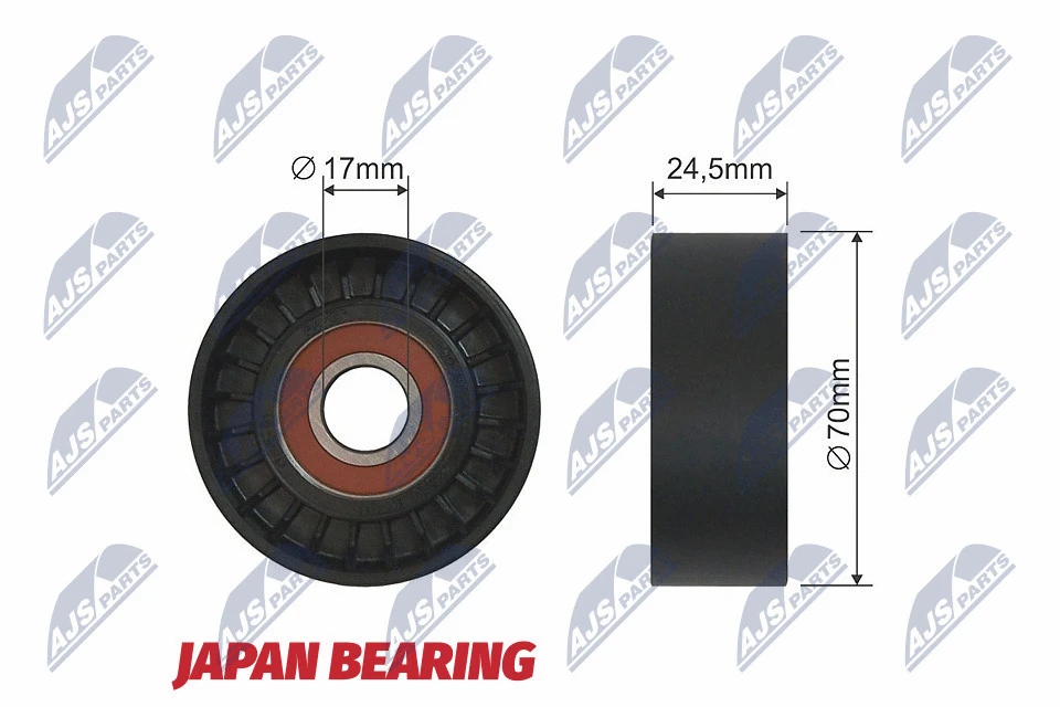 Deflection/Guide Pulley, V-ribbed belt (RNK-FT-002)