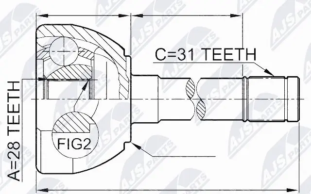 Joint Kit, drive shaft (NPZ-NS-049)