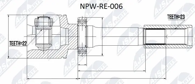 Joint Kit, drive shaft (NPW-RE-006)