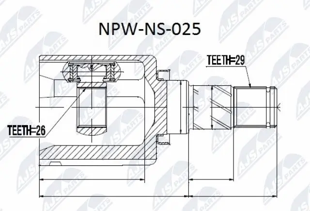 Joint Kit, drive shaft (NPW-NS-025)