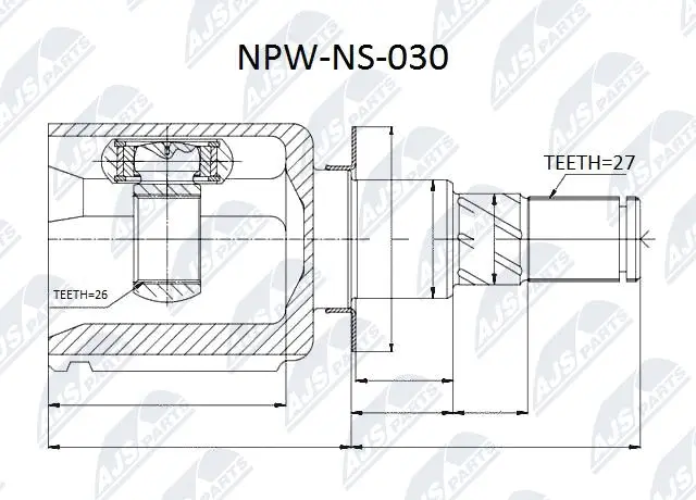 Joint Kit, drive shaft (NPW-NS-030)