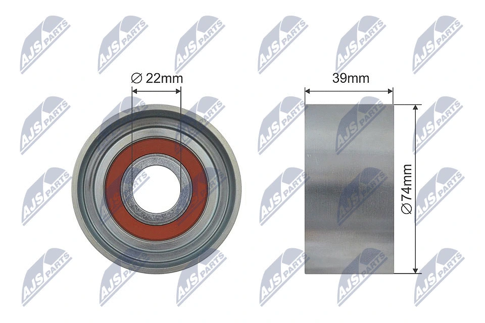 Tensioner Pulley, V-ribbed belt (RNK-SA-004)