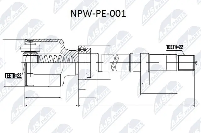 Joint Kit, drive shaft (NPW-PE-001)