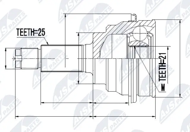 Joint Kit, drive shaft (NPZ-SU-010)