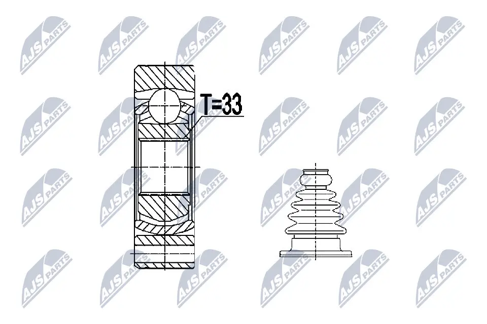 Joint Kit, drive shaft (NPW-VW-074)