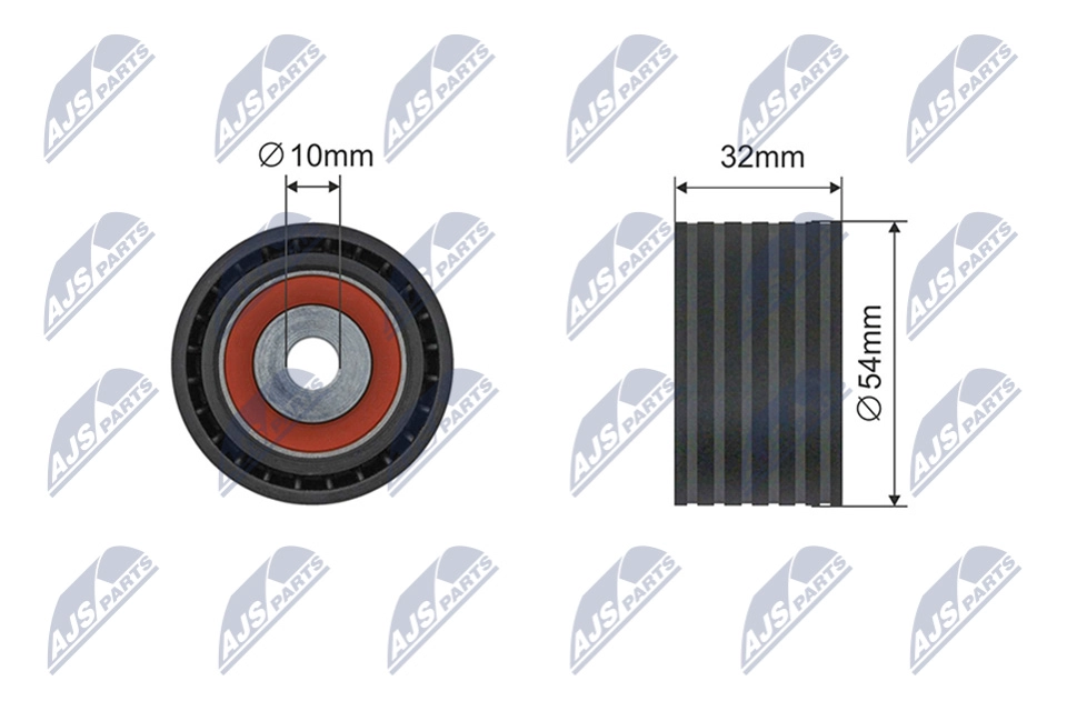 Deflection/Guide Pulley, timing belt (RNK-RE-044)