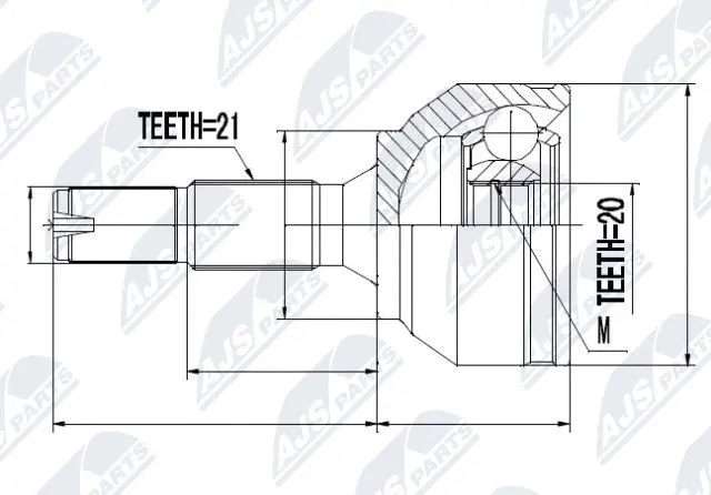 Joint Kit, drive shaft (NPZ-CT-014)