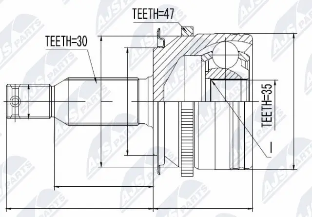 Joint Kit, drive shaft (NPZ-MS-006)
