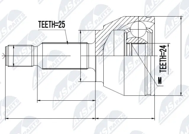 Joint Kit, drive shaft (NPZ-FR-029)