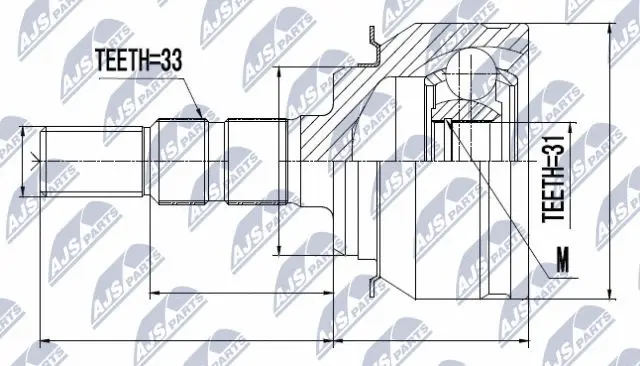 Joint Kit, drive shaft (NPZ-DW-008)