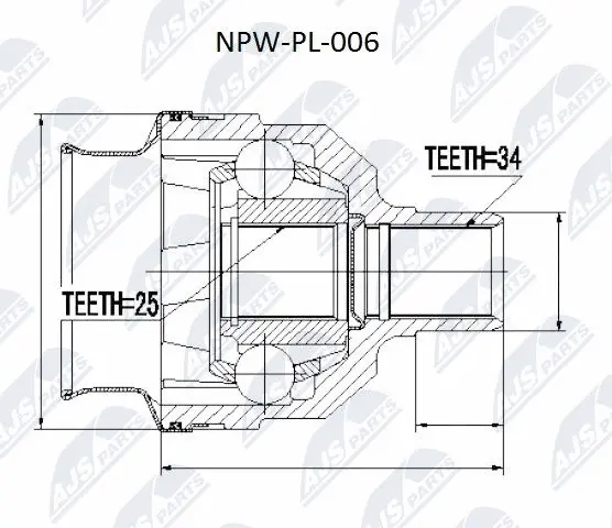 Joint Kit, drive shaft (NPW-PL-006)