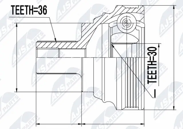 Joint Kit, drive shaft (NPZ-SK-007)