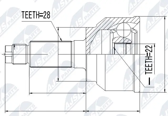 Joint Kit, drive shaft (NPZ-MZ-045)