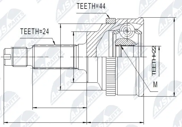 Joint Kit, drive shaft (NPZ-KA-341)