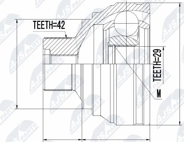 Joint Kit, drive shaft (NPZ-AU-053)