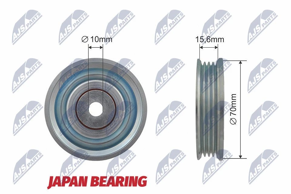 Deflection/Guide Pulley, V-ribbed belt (RNK-SU-006)