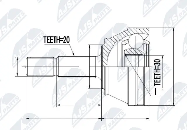 Joint Kit, drive shaft (NPZ-VW-001)