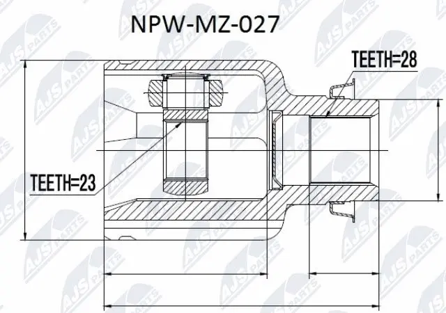 Joint Kit, drive shaft (NPW-MZ-027)