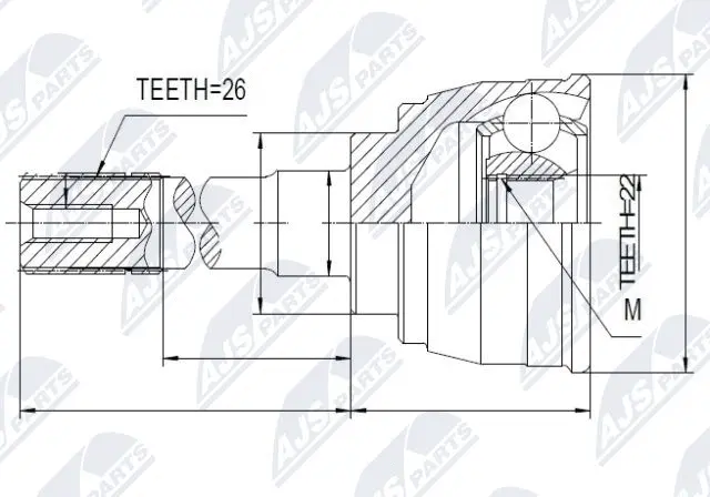 Joint Kit, drive shaft (NPZ-SU-006)
