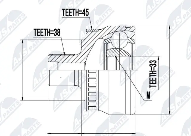 Joint Kit, drive shaft (NPZ-AU-046)