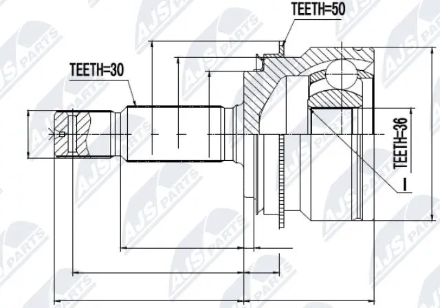Joint Kit, drive shaft (NPZ-MS-055)