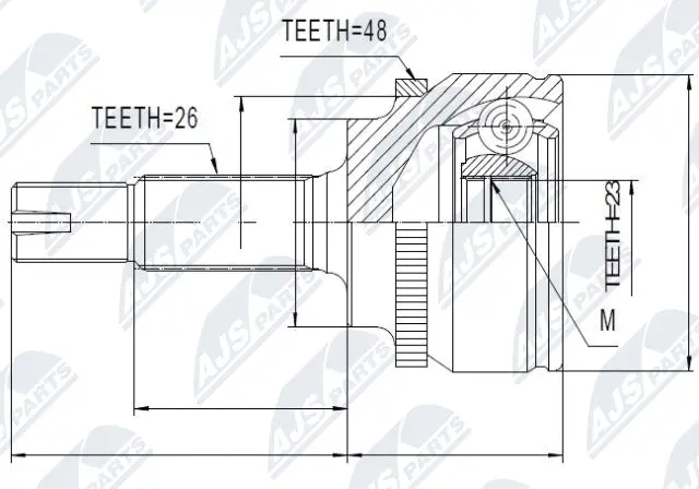 Joint Kit, drive shaft (NPZ-TY-082)