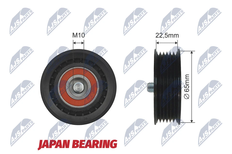 Deflection/Guide Pulley, V-ribbed belt (RNK-FR-003)