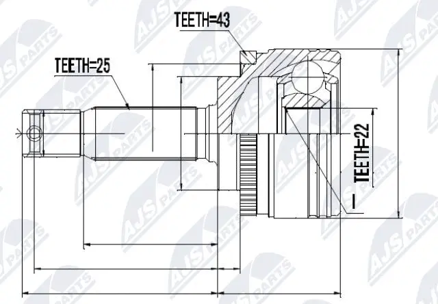 Joint Kit, drive shaft (NPZ-MS-051)